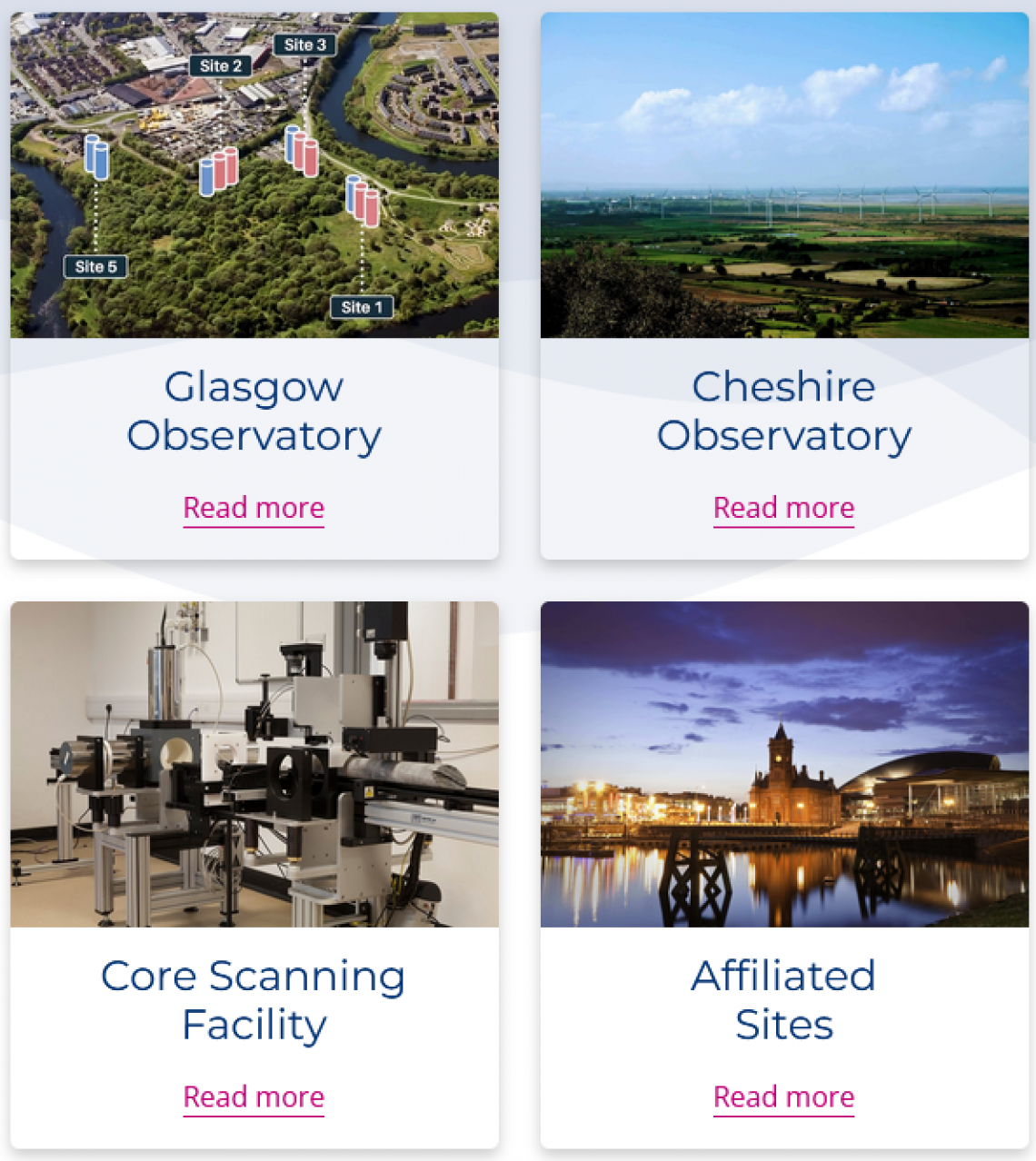 UK Geoenergy Observatories facilities UK Geoenergy Observatories facilities
