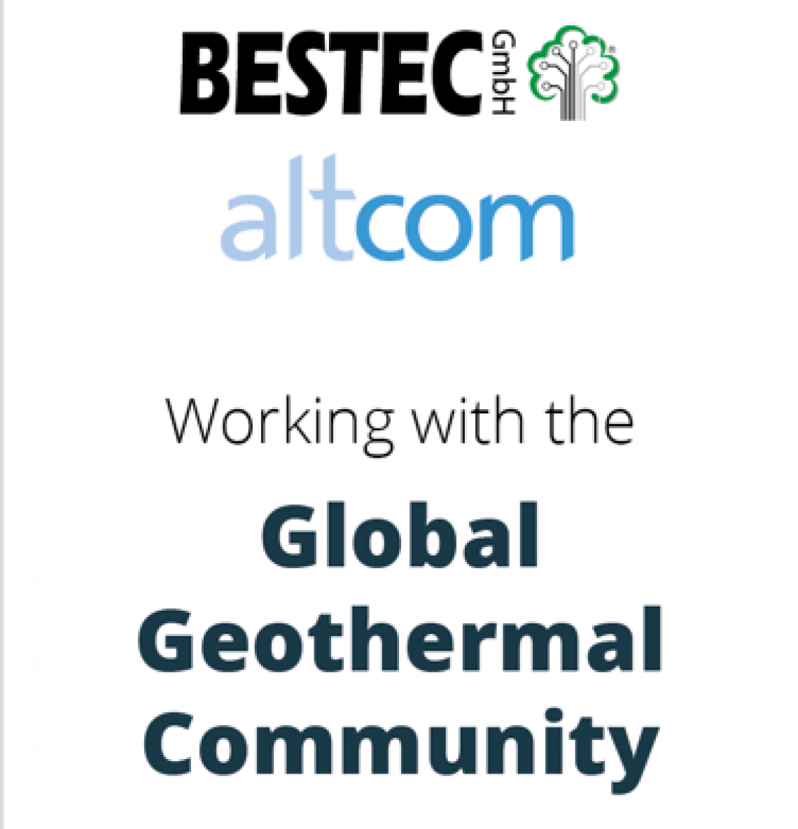 Working with the global geothermal community