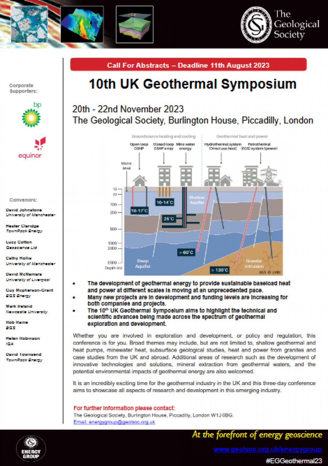 UK Geothermal Symposium poster