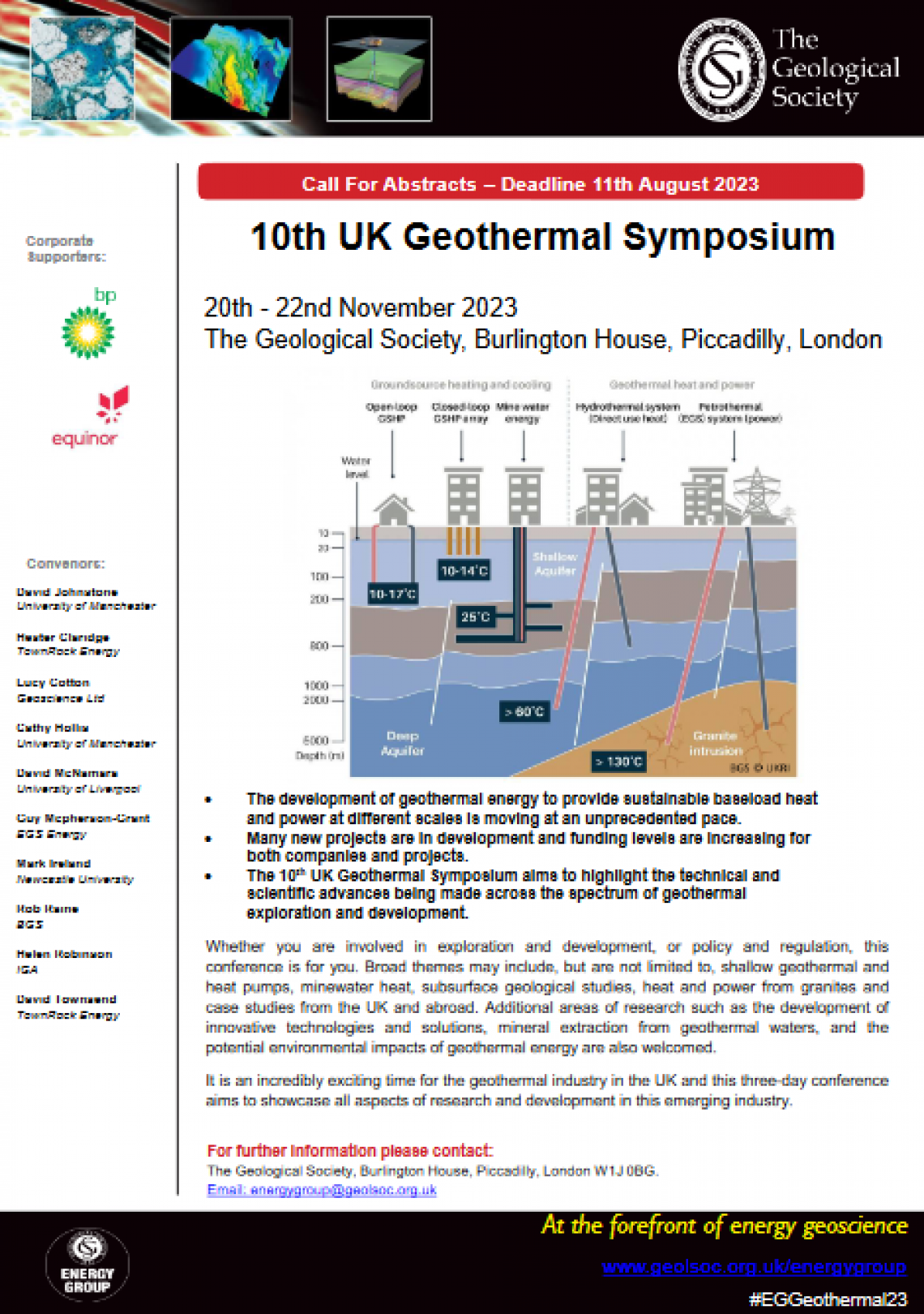 UK Geothermal Symposium poster UK Geothermal Symposium poster
