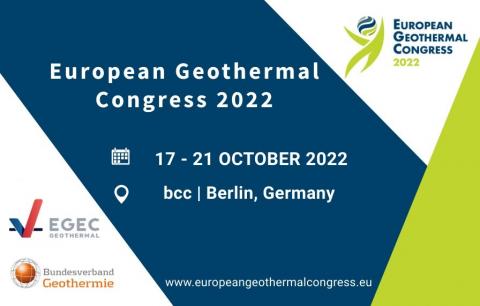 European Geothermal Congress 2022 - Banner